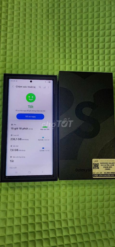 Samsung Galaxy S22 Ultra 256GB Đen. Mua bán Điện thoại tại Quận 10 Tp Hồ Chí Minh được đăng bởi Hội Đồ Điện Tử hình 1