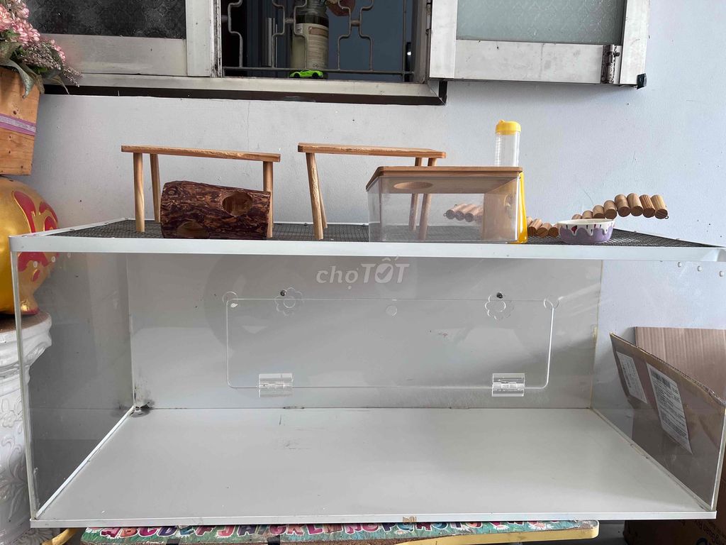 Lồng nuôi Hamster Mica. Mua bán Phụ kiện, Thức ăn, Dịch vụ tại Huyện Hòa Thành Tây Ninh được đăng bởi huyền trân hình 1