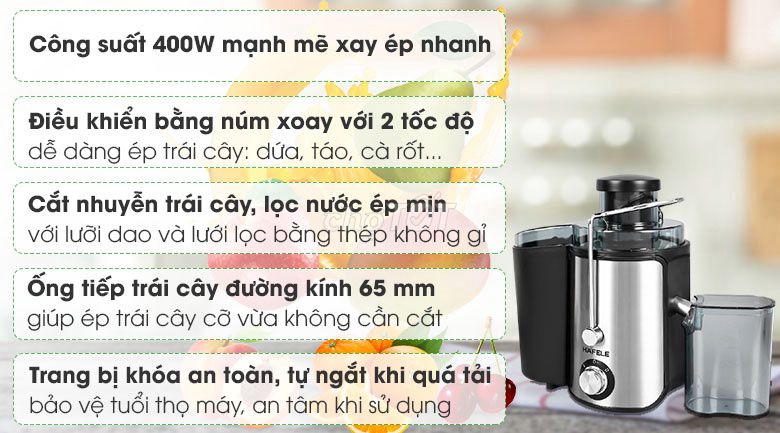 Máy ép trái cây Häfele chính hãng Đức - Mới 95%. Mua bán Bếp, lò, đồ điện nhà bếp tại Huyện Hóc Môn Tp Hồ Chí Minh được đăng bởi Lam hình 1