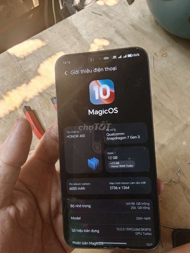 Honor 400 256GB Đen. Mua bán Điện thoại tại Quận Bình Tân Tp Hồ Chí Minh được đăng bởi Tran Bang hình 1
