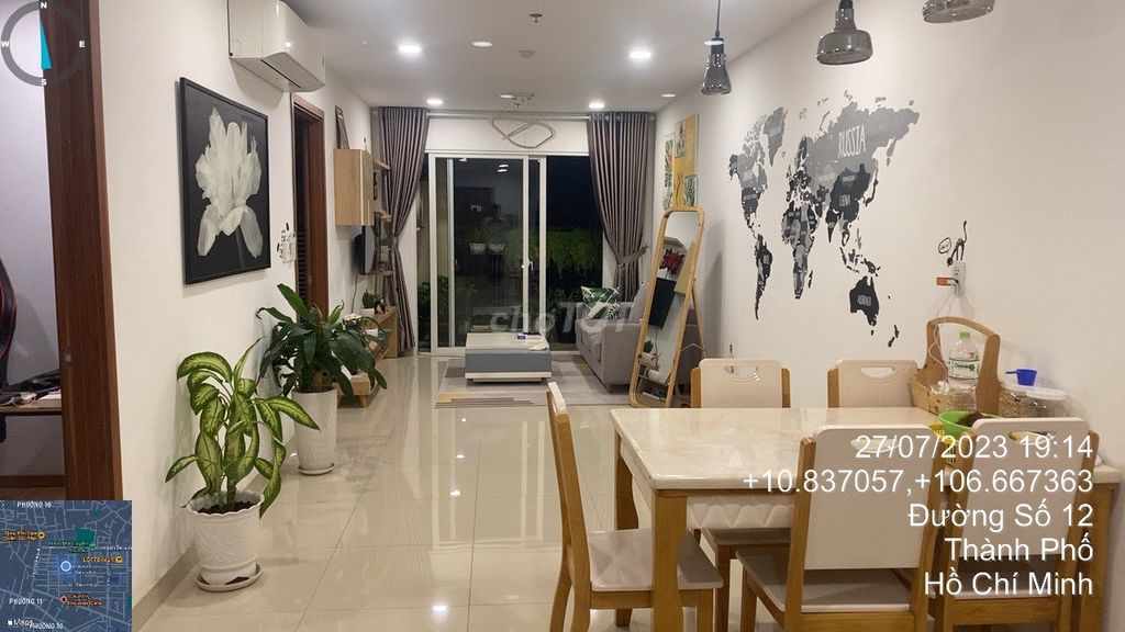 Cho thuê căn hộ 2PN - Cityland Gò Vấp (Nội thất đầy đủ) - Tầng trung