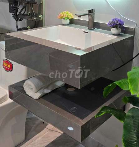 BÀN ĐÁ 2 TẦNG KÍCH THƯỚC 600X500MM