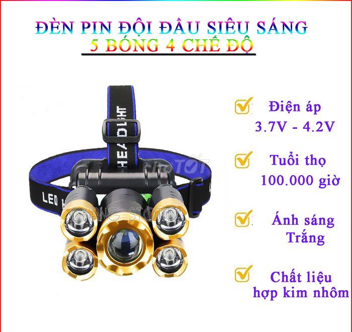 Đèn Pin Đội Đầu Full Mẫu Bao Xịn Đẹp. Mua bán Đèn tại Thành phố Biên Hòa Đồng Nai được đăng bởi kim nguyễn hình 1
