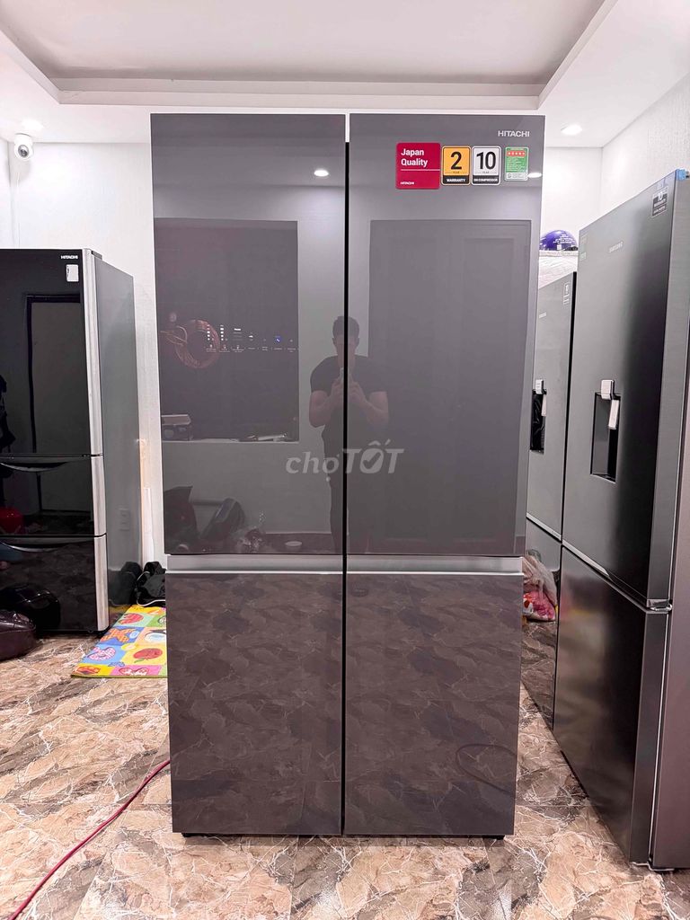 Tủ lạnh Hitachi Inverter 569 lít 4 cánh đá rơi. Mua bán Tủ lạnh tại Quận Lê Chân Hải Phòng được đăng bởi điện lạnh xuân trường hình 1