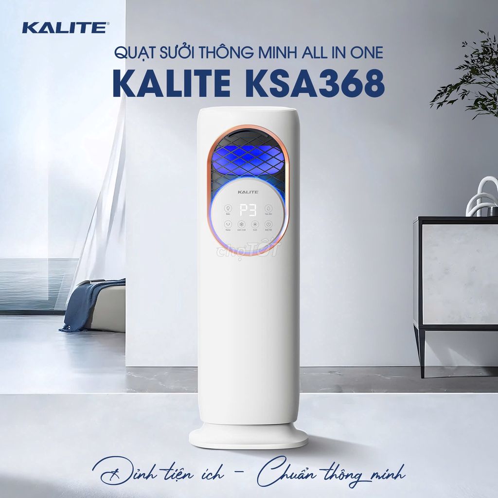 Quạt sưởi thông minh KALITE KSA368 Trắng. Mua bán Quạt tại Huyện Thanh Trì Hà Nội được đăng bởi Hồng Anh hình 1