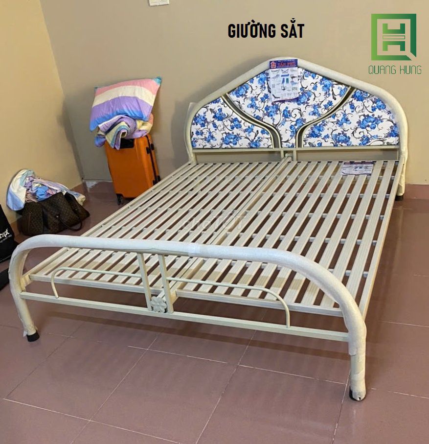 GIƯỜNG SẮT ỐNG TRÒN-GIƯỜNG SẮT--GIƯỜNG SẮT-GIƯỜNG=. Mua bán Giường, chăn ga gối nệm tại Huyện Nhơn Trạch Đồng Nai được đăng bởi NỘI THẤT NHÀ XINH hình 1