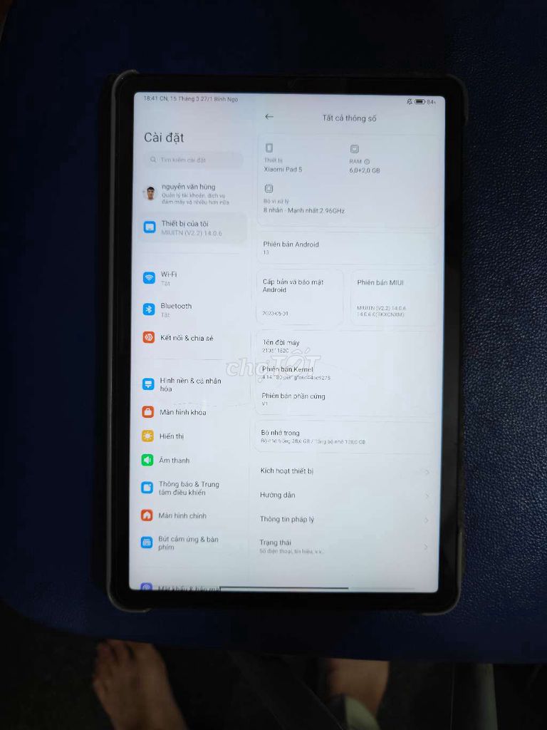 Xiaomi Pad 5 6GB/128GB 99%. Mua bán Máy tính bảng tại Quận Bắc Từ Liêm Hà Nội được đăng bởi nguyễn văn hùng hình 1