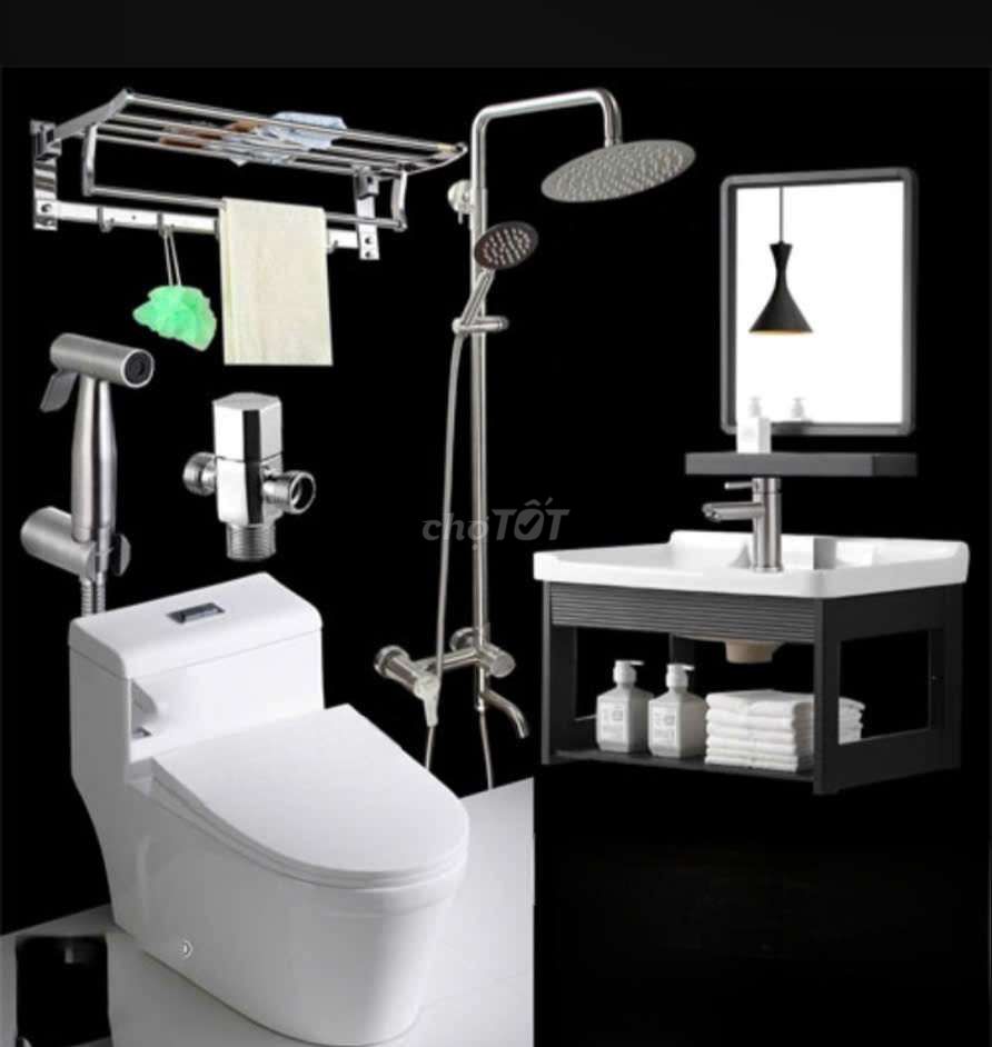 Combo thiết bị vệ sinh Inox 304. Mua bán Thiết bị vệ sinh, nhà tắm tại Quận Bình Tân Tp Hồ Chí Minh được đăng bởi NiNa SHOP hình 1