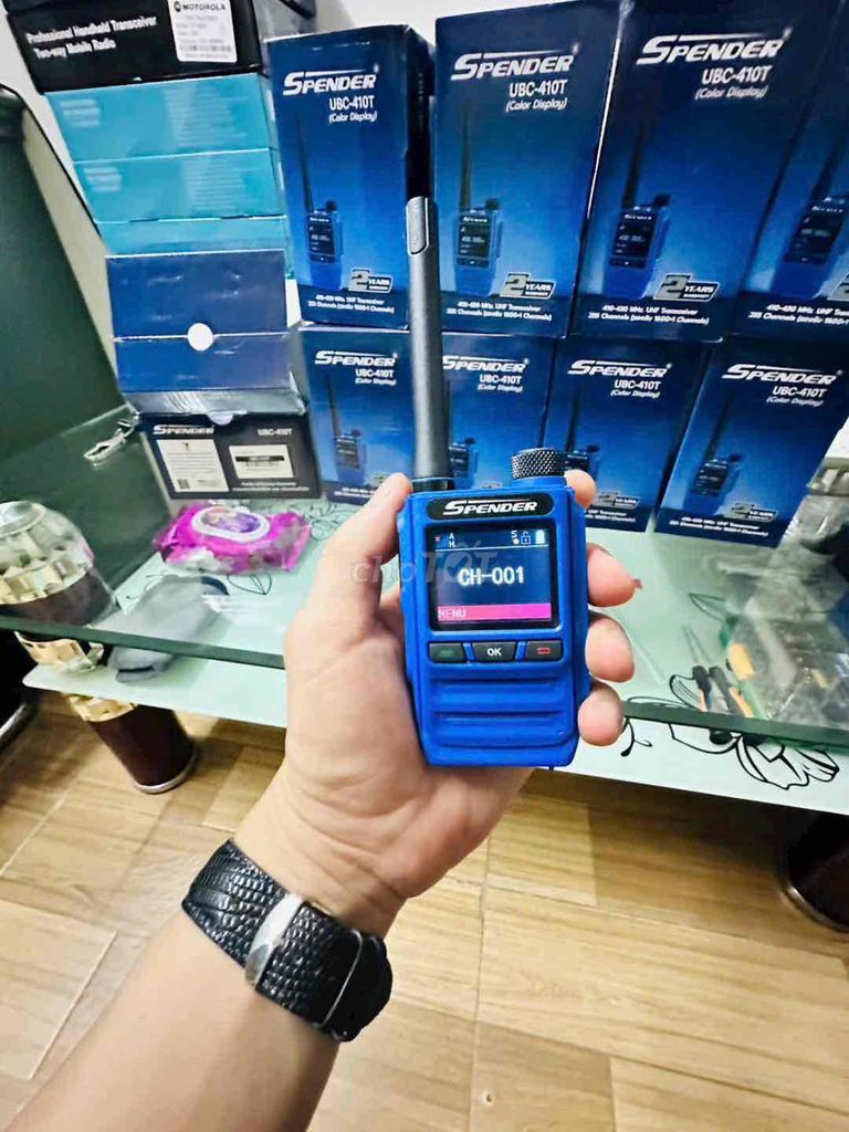 Máy bộ đàm Spender UBC-410T Xanh Thái Lan. Mua bán Sở thích khác tại Quận Cẩm Lệ Đà Nẵng được đăng bởi Hưng Khánh hình 1