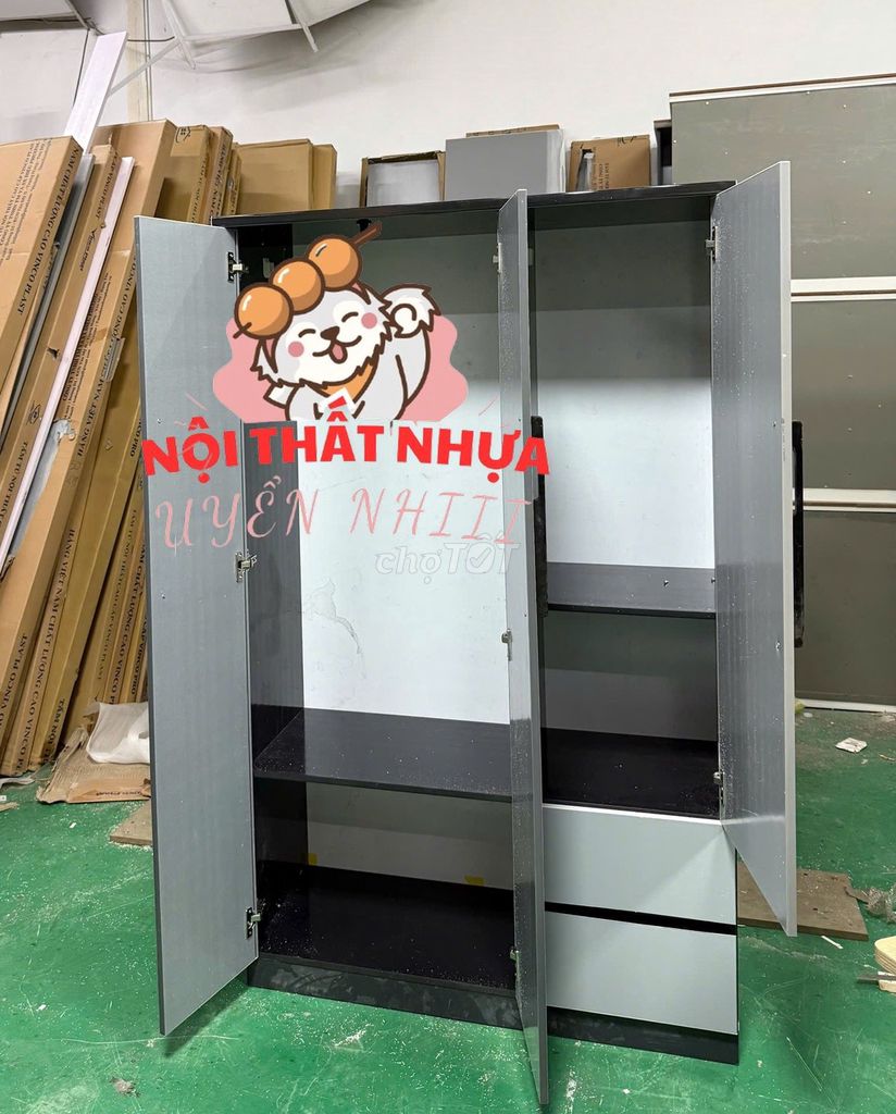 Tủ quần áo-Tủ quần áo-Tủ quần áo-. Mua bán Tủ, kệ gia đình tại Quận 3 Tp Hồ Chí Minh được đăng bởi Nhi Nội Thất Nhựa Giá Xưởng  hình 1