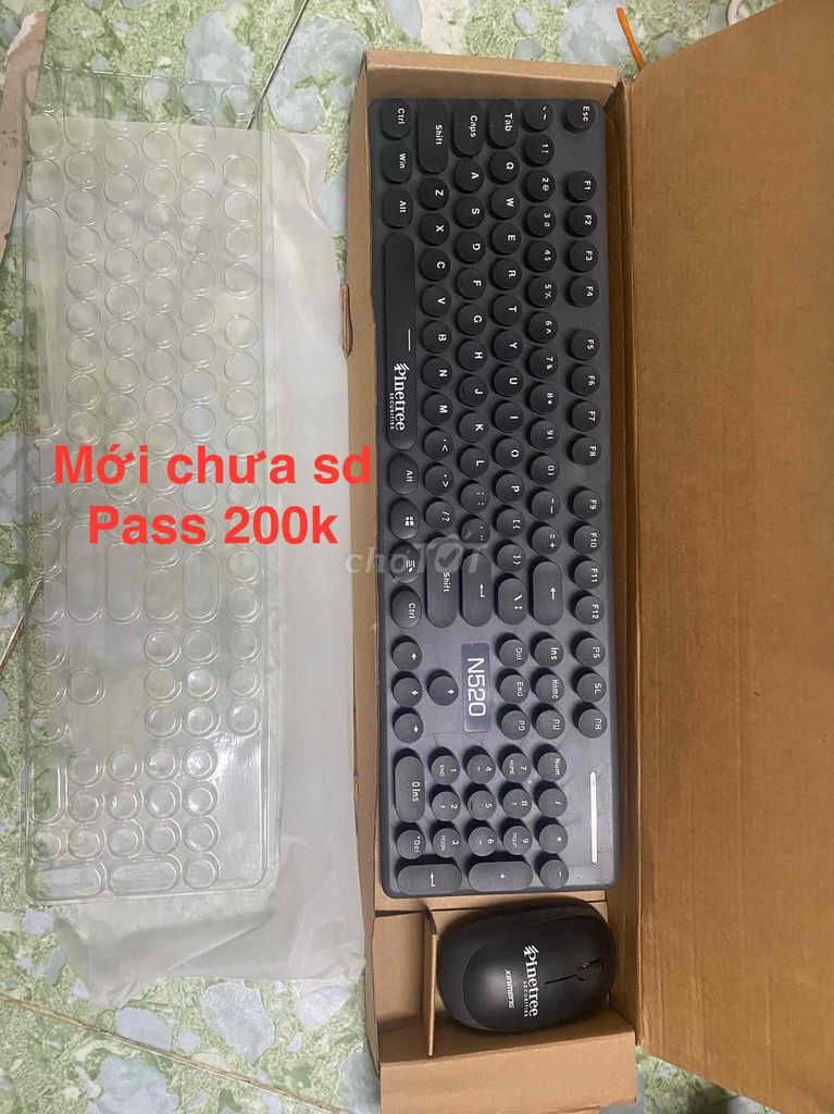 Bàn phím chuột Pinetree N520 Đen Mới. Mua bán Phụ kiện (Màn hình, Chuột...) tại Quận 7 Tp Hồ Chí Minh được đăng bởi NamKim hình 1