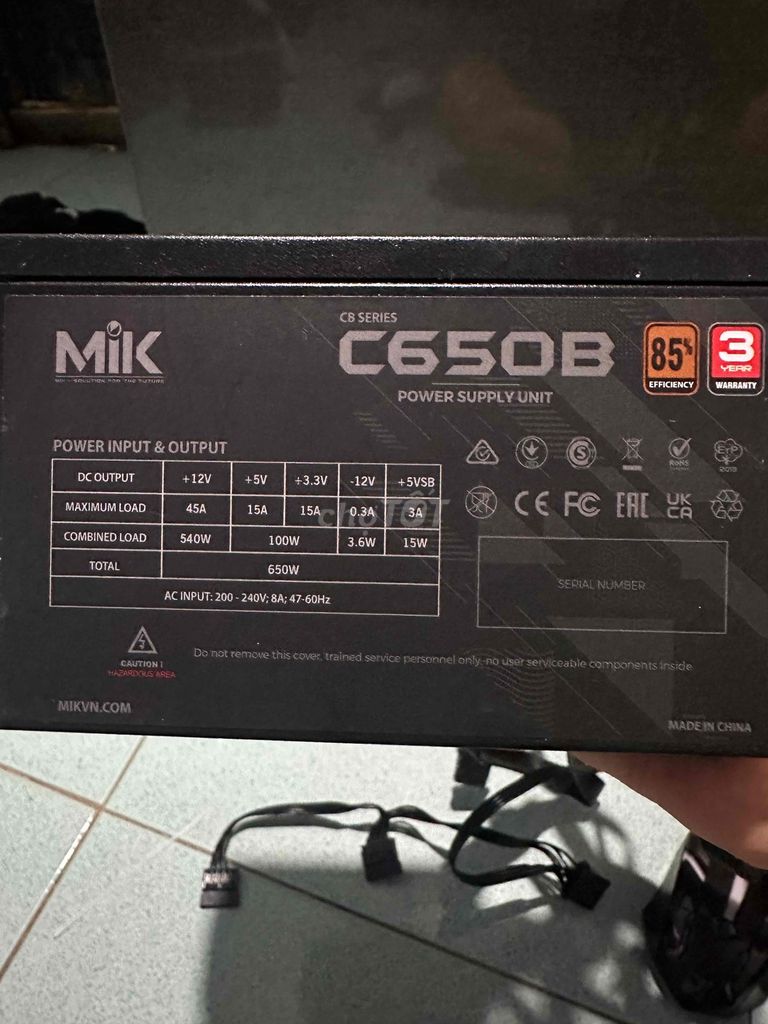 Lên đời dư nguồn Mik 650w còn bảo hành