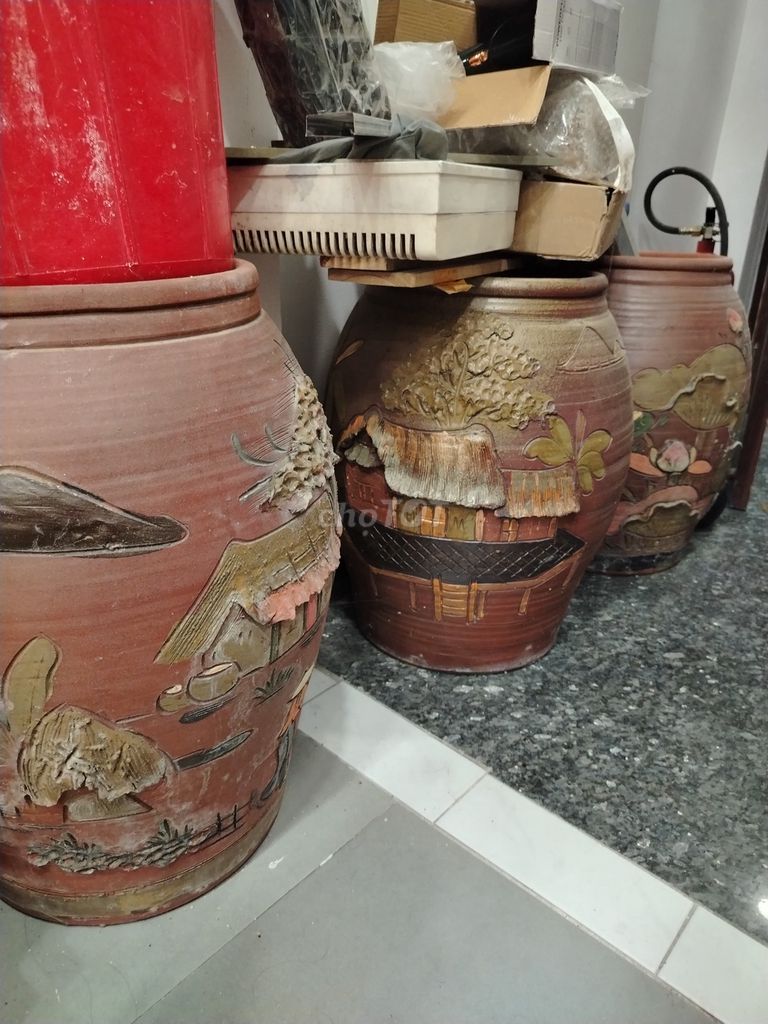 Chậu gốm Nâu đất 3 chậu mới. Mua bán Cây cảnh, đồ trang trí tại Quận 5 Tp Hồ Chí Minh được đăng bởi Xiem Ngo Van hình 1
