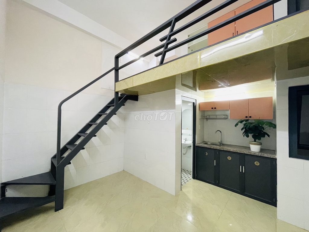 phòng trọ duplex, giờ tự do, đủ nội thất, khoá vân tay