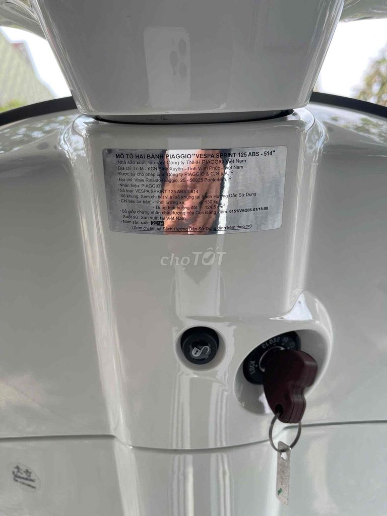 Piaggio Vespa Sprint 125 ABS Carbon 2019. Mua bán Xe máy tại Thành phố Sa Đéc Đồng Tháp được đăng bởi DUY CƯỜNG hình 9