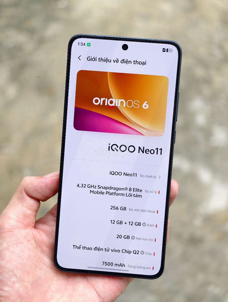 iQOO Neo 11 12/256GB Đen fulbox đầy đủ phụ kiện . Mua bán Điện thoại tại Thành phố Thủ Đức Tp Hồ Chí Minh được đăng bởi NANI MOBILE hình 1