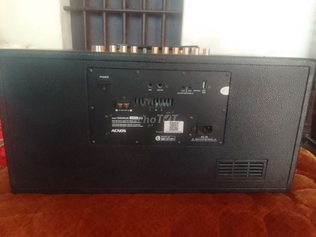 Loa karaoke Acnos CS451PLUS Đen. Mua bán Tivi, Âm thanh tại Huyện Nghĩa Hưng Nam Định được đăng bởi Sam hình 1