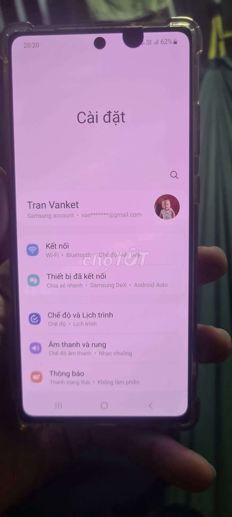 Samsung Note 20 5G Hồng Màn đốm. Mua bán Điện thoại tại Huyện Cai Lậy Tiền Giang được đăng bởi Pé Ken hình 1