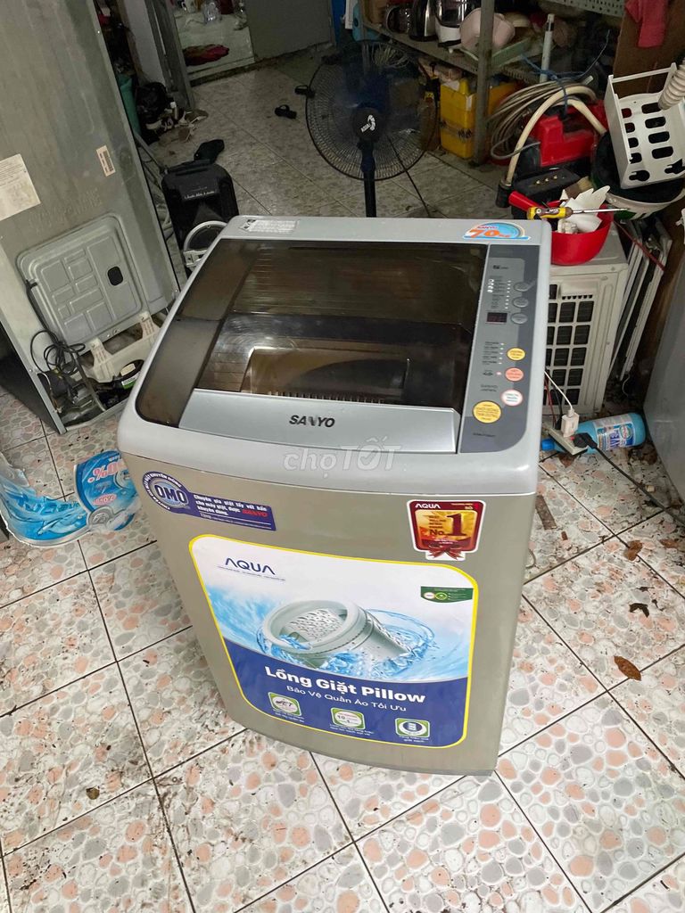 Máy giặt Sanyo 7kg Xám. Mua bán Máy giặt tại Thành phố Thủ Đức Tp Hồ Chí Minh được đăng bởi Tấn Phát hình 1