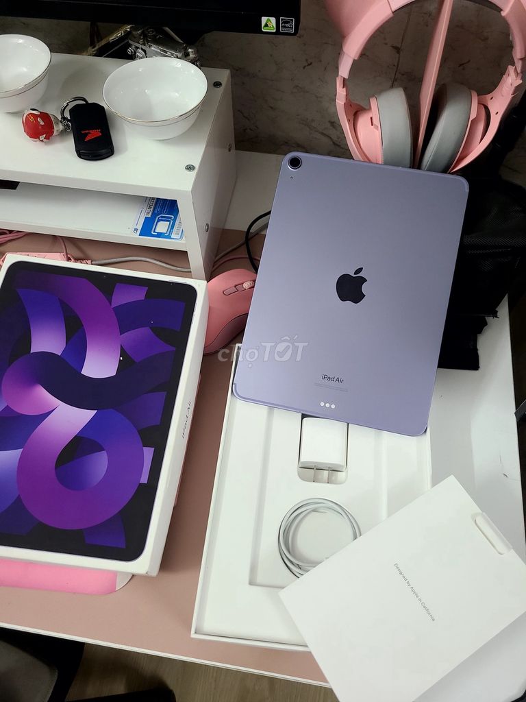 iPad Air 5 256Gb Wifi + 5G Full Box muốn bán lại