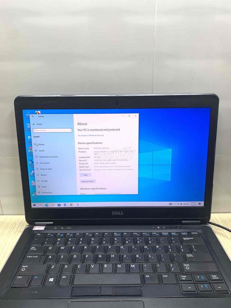 Dell Latitude 7440 i5-4300 14 inch 8GB/128GB. Mua bán Laptop tại Quận Tân Phú Tp Hồ Chí Minh được đăng bởi Nguyễn Phong hình 1
