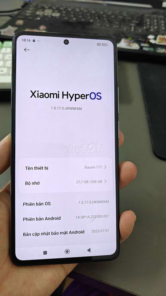 Xiaomi 11T 256GB Xanh dương Like New. Mua bán Điện thoại tại Thành phố Thủ Đức Tp Hồ Chí Minh được đăng bởi Điện Thoại Giá Tốt hình 1