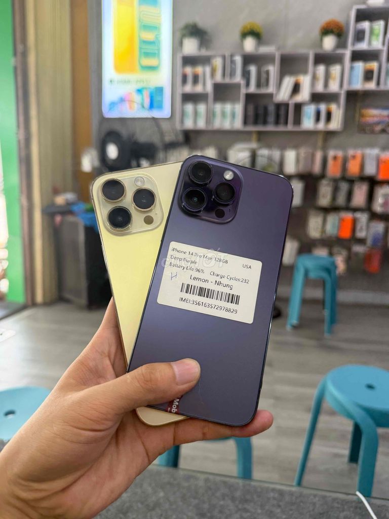 Apple iPhone 14 Pro Max 128GB Tím, Vàng Mỹ 99,99%. Mua bán Điện thoại tại Quận Hải Châu Đà Nẵng được đăng bởi Hoàng Táo 273 Nguyễn Hoàng hình 1
