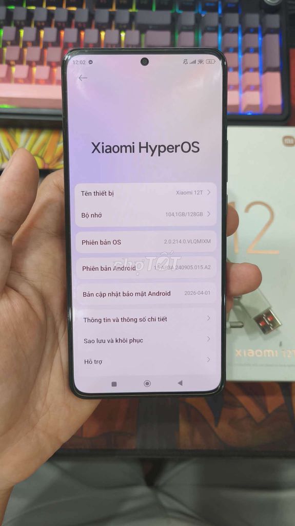 Xiaomi 12T chính hãng Fullbox. Mua bán Điện thoại tại Quận Hoàng Mai Hà Nội được đăng bởi Trần Thanh Tùng hình 1