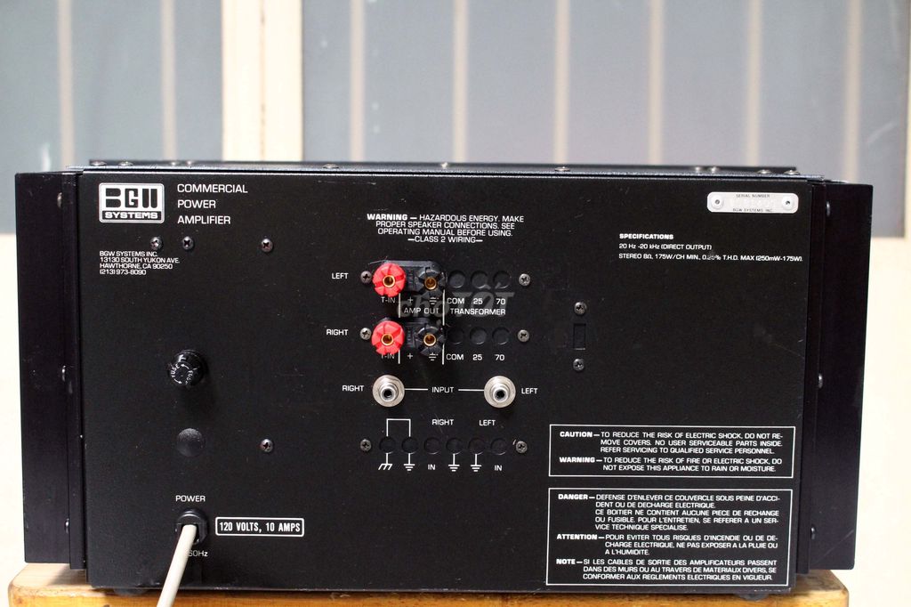 Power amplifier BGW 620 made in U.S.A