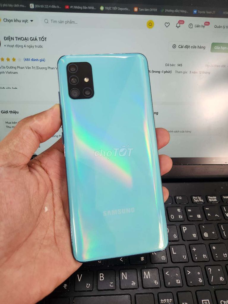 SAMSUNG A51 6GB.128GB PIN 4000 EXYNOS 9611 . Mua bán Điện thoại tại Quận Bình Thạnh Tp Hồ Chí Minh được đăng bởi Dân Mobile hình 1