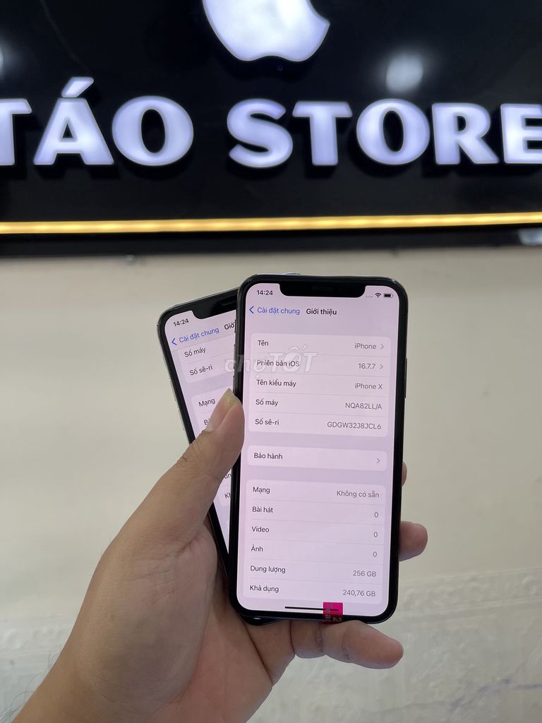 iphone X 256Gb quốc tế zin full đẹp KHÔNG báo ảo. Mua bán Điện thoại tại Thành phố Buôn Ma Thuột Đắk Lắk được đăng bởi Vu hình 1