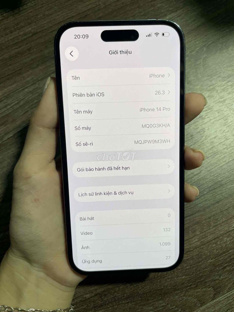 iPhone 14 Pro 128GB Tím đã thay pin. Mua bán Điện thoại tại Quận Cẩm Lệ Đà Nẵng được đăng bởi hoai dung hình 1