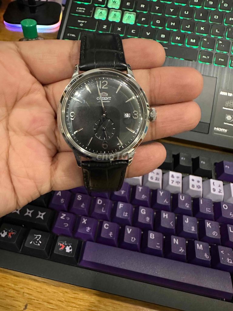 Đồng hồ Orient Nam dây da Đen. Mua bán Đồng hồ tại Quận Tân Phú Tp Hồ Chí Minh được đăng bởi Hùng Anh Nguyễn Lê hình 1