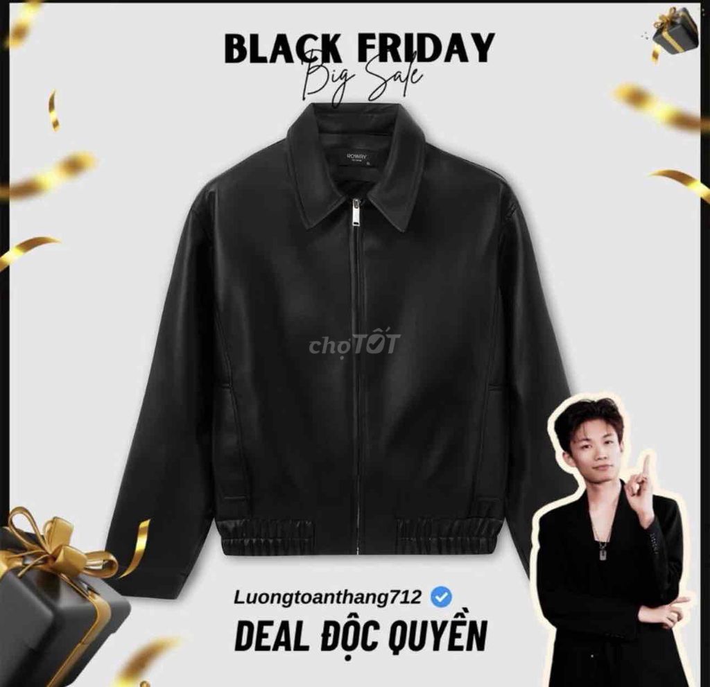 Áo khoác nam da size M. Mua bán Quần áo tại Huyện Hưng Nguyên Nghệ An được đăng bởi Trần Văn Thành hình 1