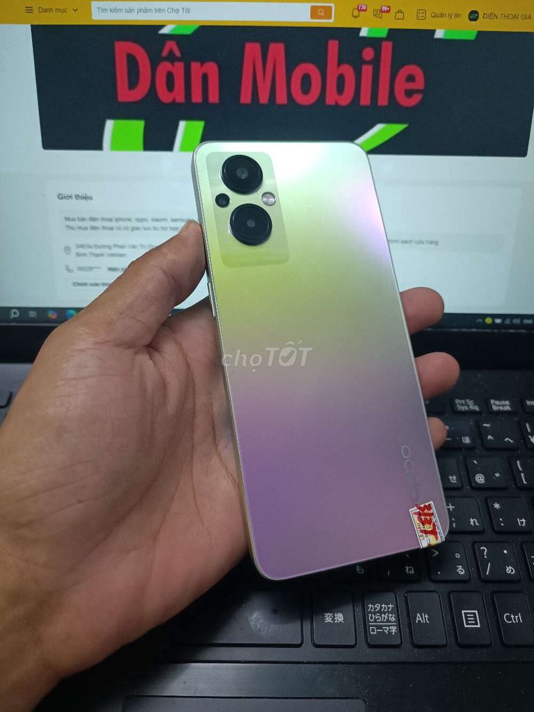 OPPO RENO 7Z 5G 8GB.128GB PIN4500 SNAP 695G MỚI 99. Mua bán Điện thoại tại Quận Bình Thạnh Tp Hồ Chí Minh được đăng bởi Dân Mobile hình 1