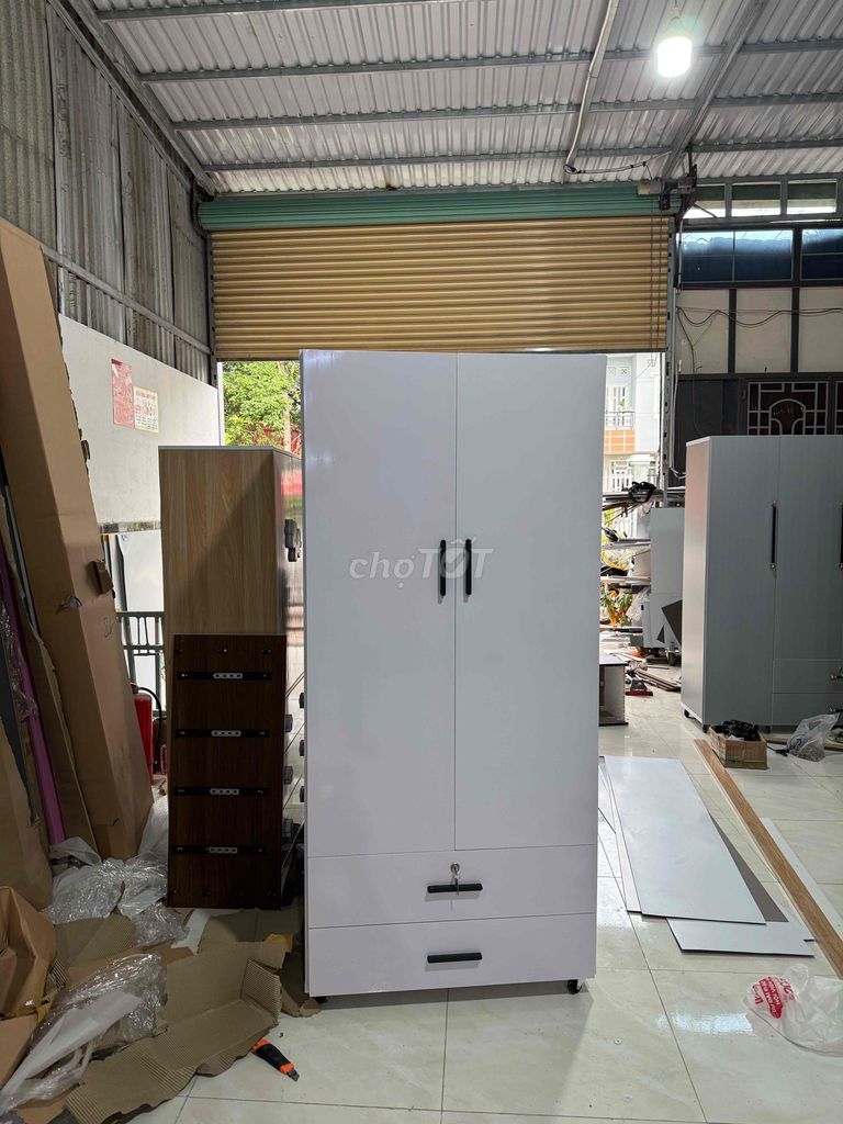 Tủ quần áo Nhựa Đài Loan 2 cánh Trắng 1m8. Mua bán Tủ, kệ gia đình tại Quận 12 Tp Hồ Chí Minh được đăng bởi Nội Thất Gia Đình hình 1