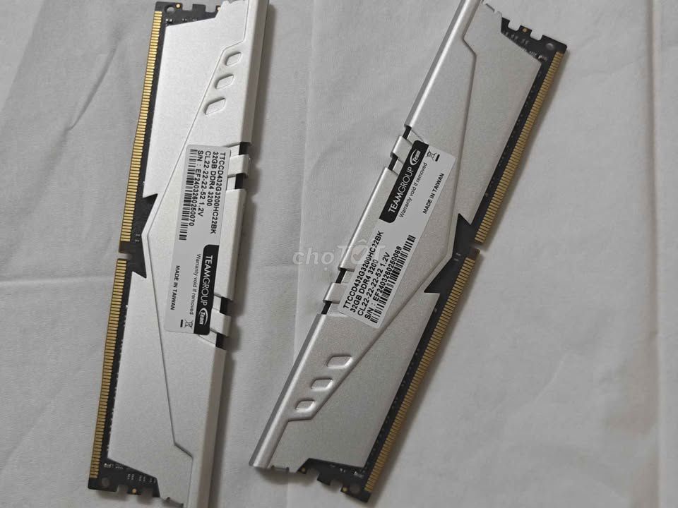 RAM TeamGroup 32x2GB 3200. Mua bán Linh kiện (RAM, Card...) tại Quận Hải Châu Đà Nẵng được đăng bởi TenWatch hình 1