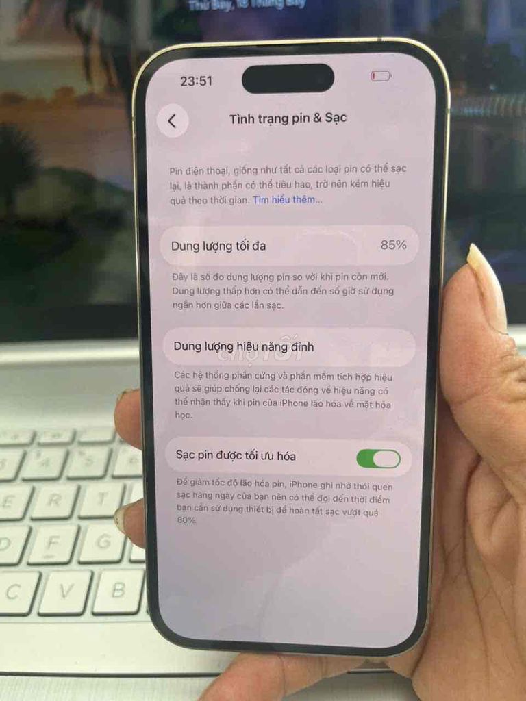 Apple iPhone 14 Pro 128GB Vàng Like New. Mua bán Điện thoại tại Thị xã Tân Uyên Bình Dương được đăng bởi Hữu Duyên hình 1