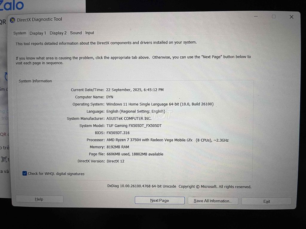 LAPTOP TUF GAMING. Mua bán Laptop tại Thành phố Thủ Đức Tp Hồ Chí Minh được đăng bởi Duyên hình 3