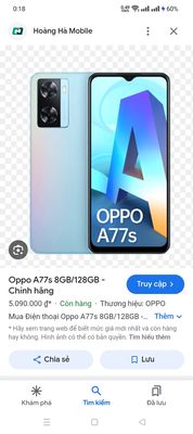 Bán oppo a77s mới 98%
