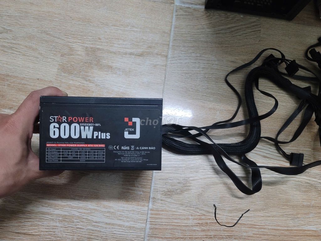 Nguồn Jetek 600W zin  250k