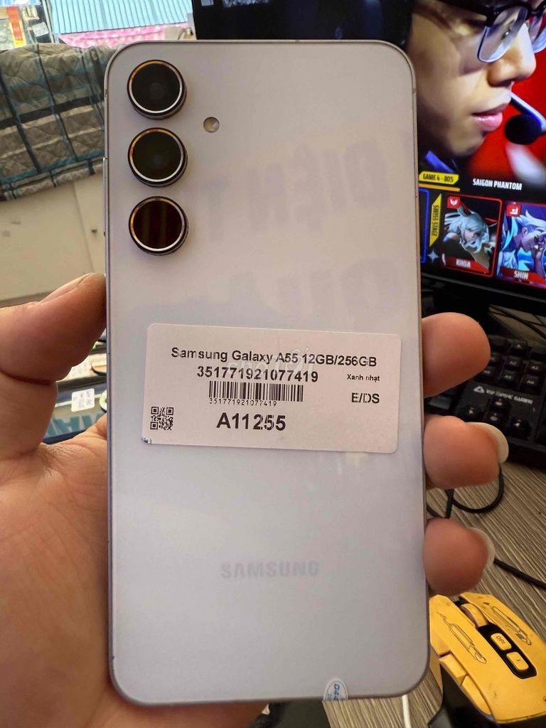 Samsung A55 5G 256GB Trắng Like New. Mua bán Điện thoại tại Thành phố Thuận An Bình Dương được đăng bởi Nguyễn Hữu Đô hình 1