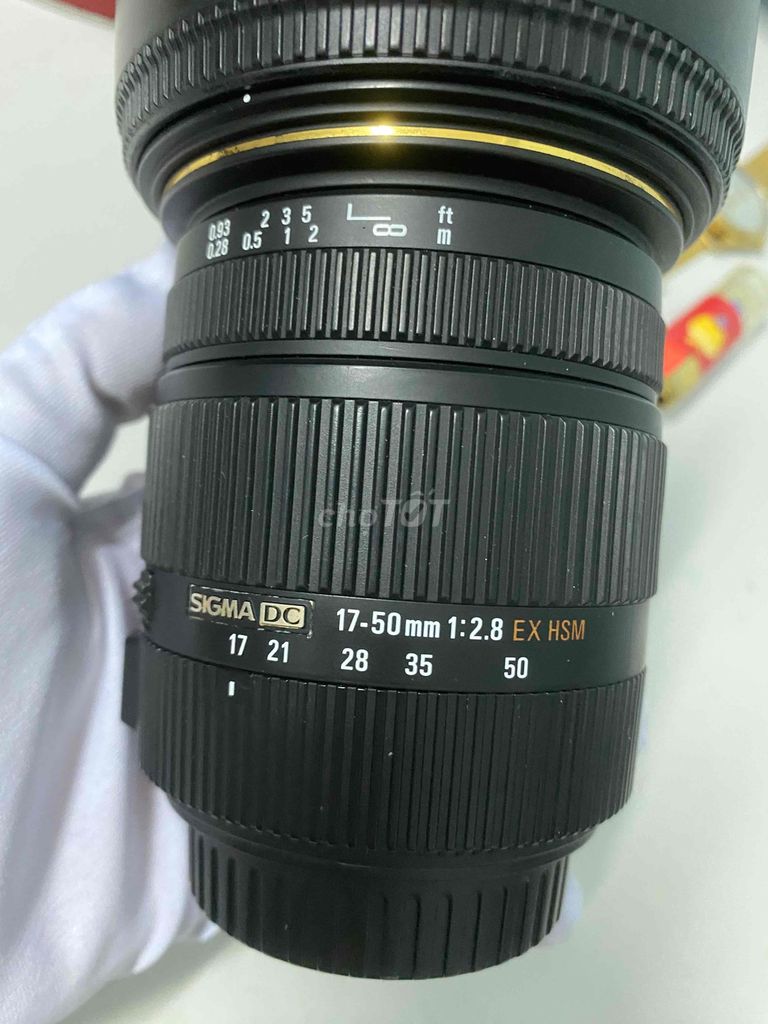 Lens Sigma 17-50 F2.8 OS HSM For Canon rẻ đẹp.