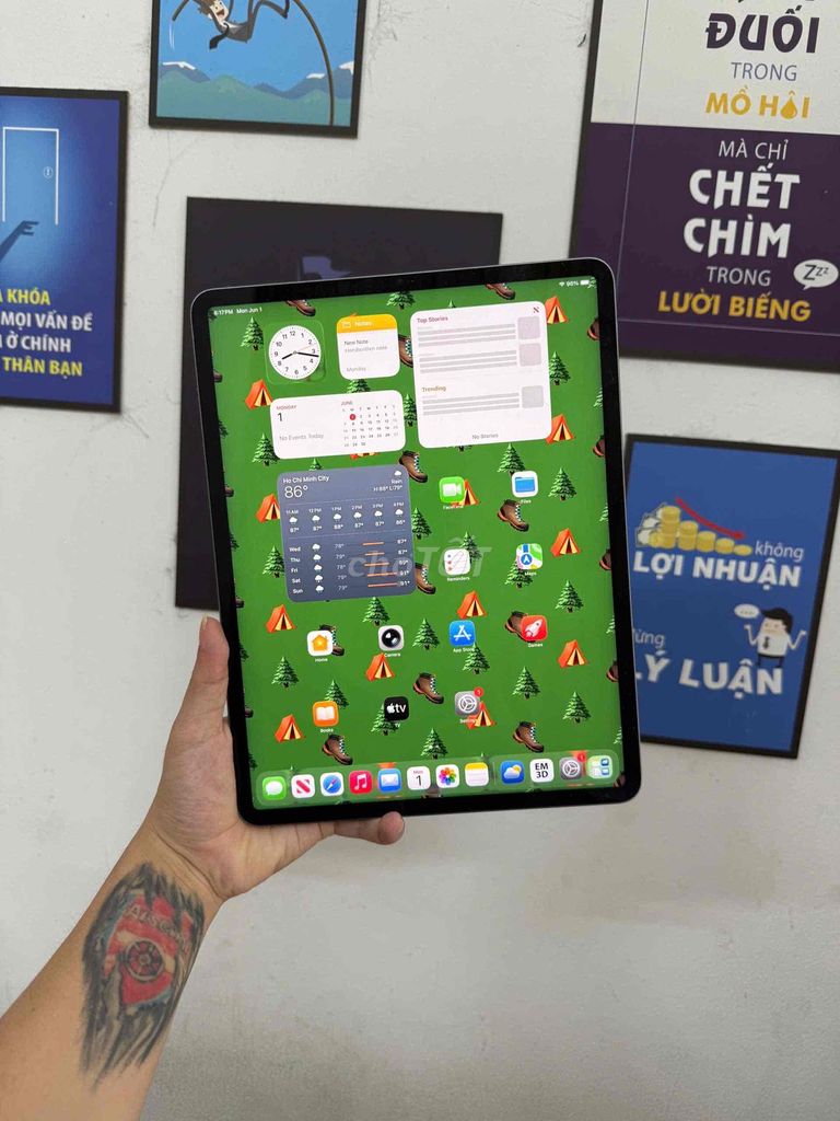 Apple iPad Pro 12.9 M2 128GB Xám. Mua bán Máy tính bảng tại Quận Đống Đa Hà Nội được đăng bởi KT Hà Nội Mobile hình 1