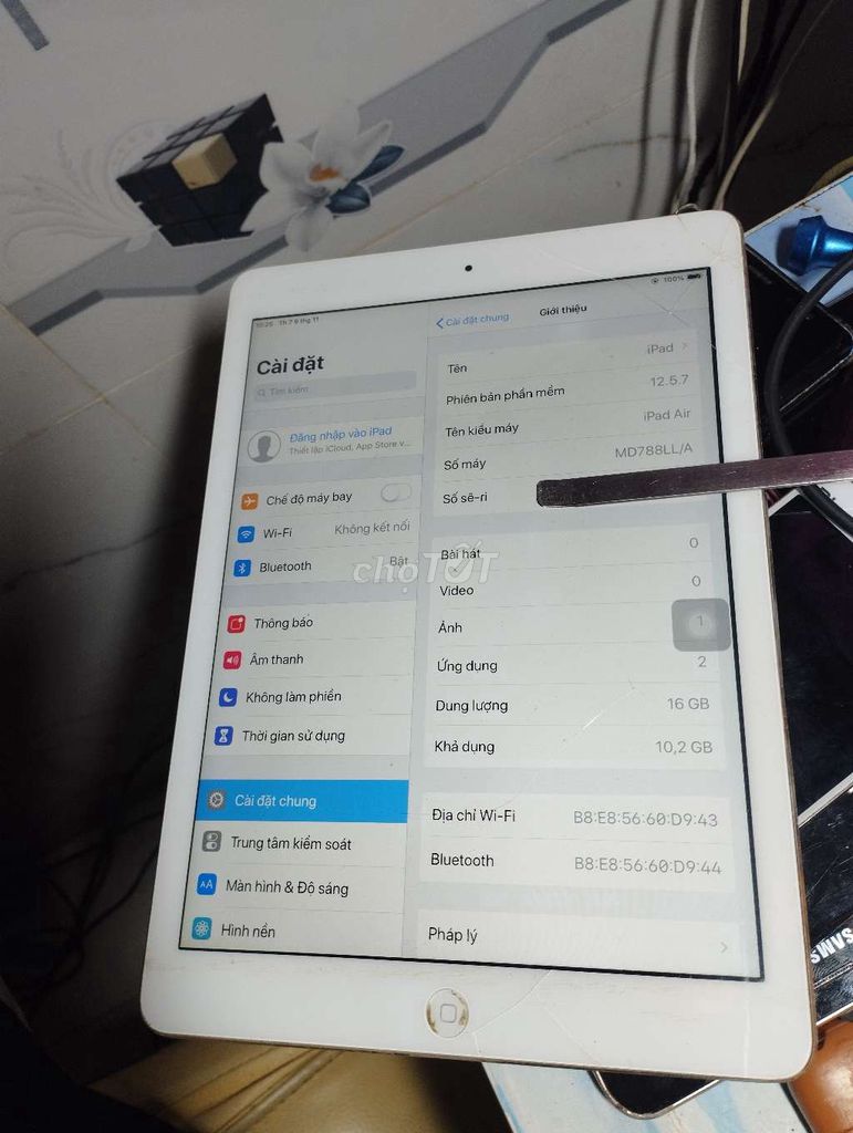 IPad Air 1 16 full CN dẹp 99 cần bán gấp nhé