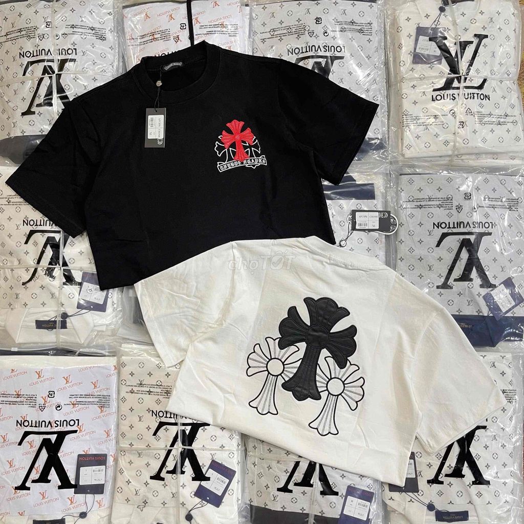 Tee - Shirt Chorme Thêu Cực Cháyy. Mua bán Quần áo tại Huyện Lương Tài Bắc Ninh được đăng bởi ptrantvp hình 1