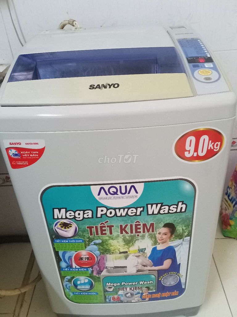 Thanh lý máy giặt aqua sanyo 9kg