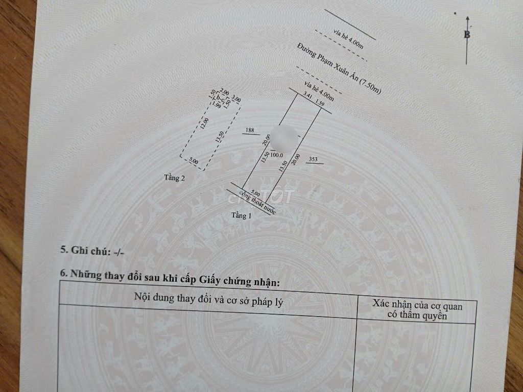 BÁN NHANH NHÀ 2 TẦNG MẶT TIỀN đường PHẠM XUÂN ẨN, GIÁ SẬP SÀN 6,9x