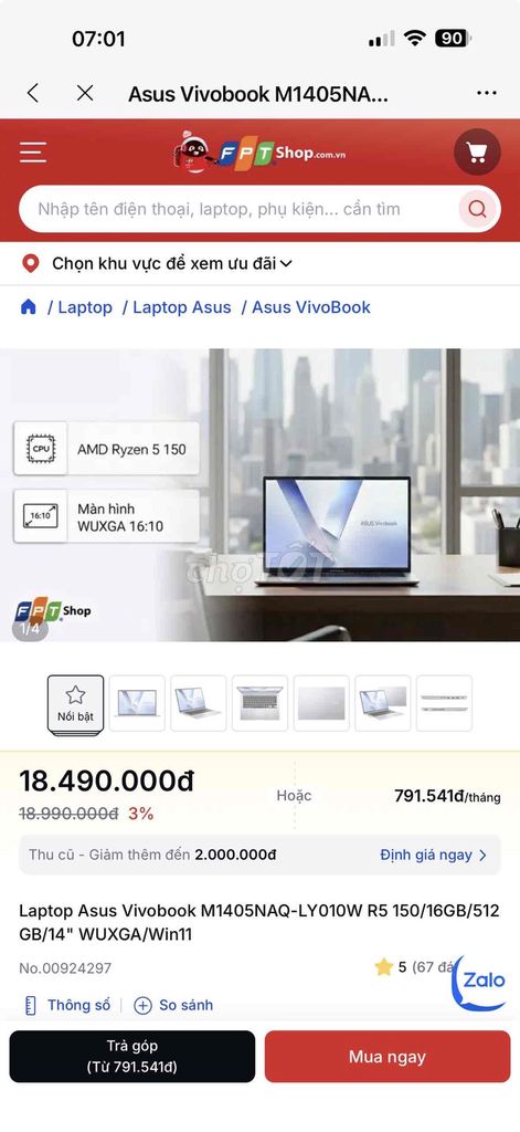 Laptop Asus Vivo. Mua bán Laptop tại Quận 7 Tp Hồ Chí Minh được đăng bởi Nguyên Hảo hình 1