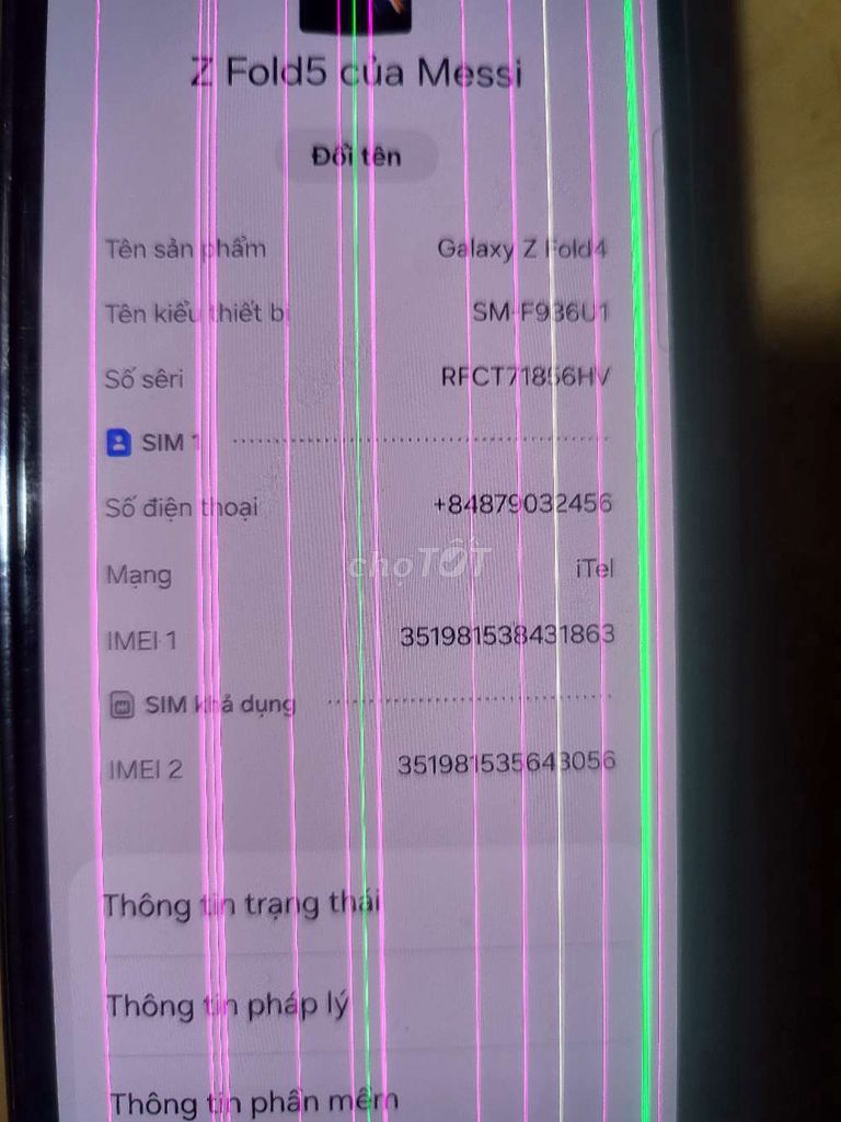 Samsung Galaxy Z Fold4 512GB Mỹ. Mua bán Điện thoại tại Huyện Bàu Bàng Bình Dương được đăng bởi Tuyên 2023 hình 1